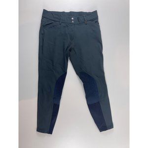 ROMFH Sarafina Kneepatch Breeches Women's Riding Pants Size 31 R Blue